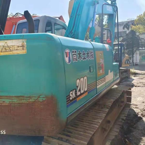 Customized Used Kobelco Excavator 107KW Mitsubishi Engine 20ton 0.8m² Bucket Capacity
