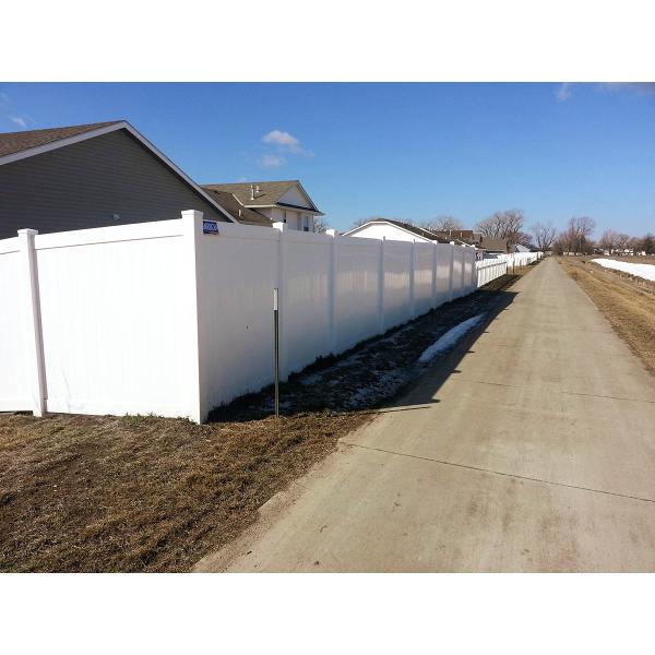 Легкая установка 6 футовых виниловых панелей ограждения для конфиденциальности