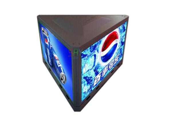 Three Sides Outdoor P3.91 Taxi Top Roof Advertising Led Sign 1000mm x 500mm Per Side