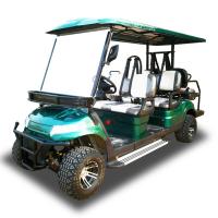 Verde Nuevo modelo de lujo batería de litio Carro de golf eléctrico todas las llantas carretera legal 6 pasajeros