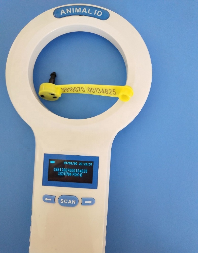 Waterproof FOFIA PT200 RFID Card Reader 128x64 OLED Screen Long Distance Reading (10-20m) ISO11784/5 Protocol 860-960mhz