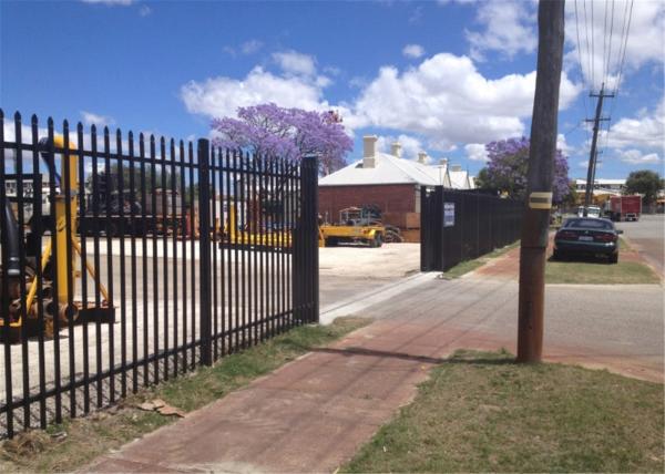 Decorative Euro Steel Fence Tubular Q235 1800mm x 2950mm 25mm square pipes Stain Interpon Powder