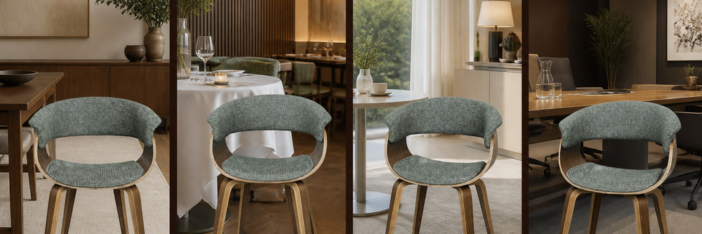 Bentwood Upholstered Dining Armchair BW-500