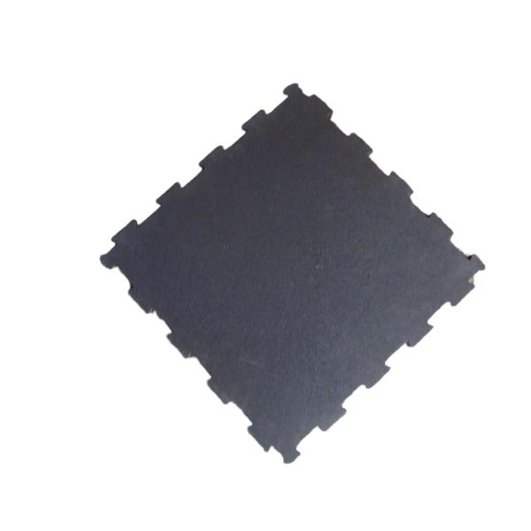 Anti Slip Gym Interlocking Rubber Flooring Blue 500x500mm