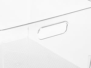 Clear Plastic Storage Bins – XL Pack Perfect For Kitchen,Fridge, Pantry Organization, Cabinet Organizers