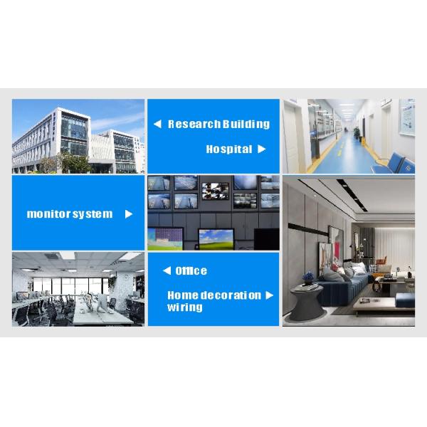 High Speed Lan Cable Cat6 FTP Blue LSZH 23AWG 1000FT Extend To 550MHz