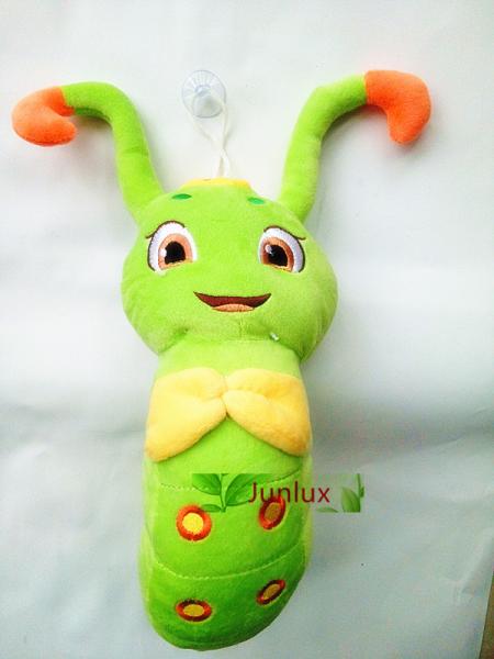 Plush Caterpillar Stuffed Toy Insect Green Toy Holiday Gift Present 35cm Hanging Toy Present PP Cotton INSIDE Present