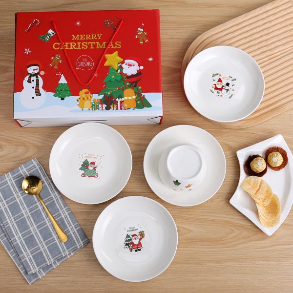 Customizable Ceramic Home Decoration Tableware For Christmas Gift