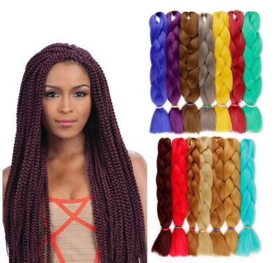100g Synthetic Jumbo Braiding Hair For Black Women Bomb Twist Crochet Hair Extensions