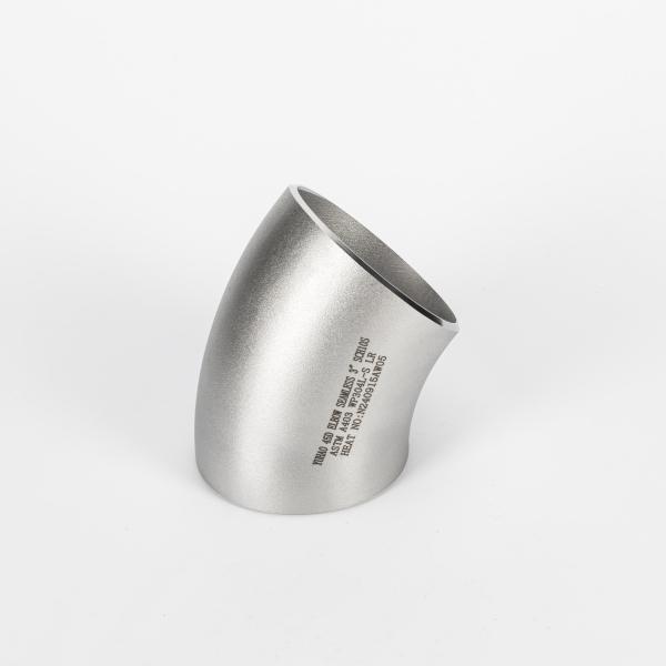 SCH10 to SCH160 45 Degree Elbow Steel Sand Rolling Butt Weld Pipe Fittings