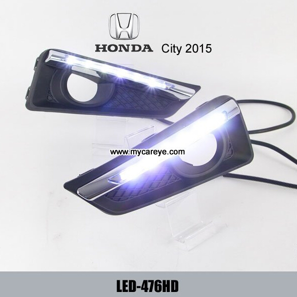 HONDA City DRL LED driving Lights front fog light kit cover aftermarket