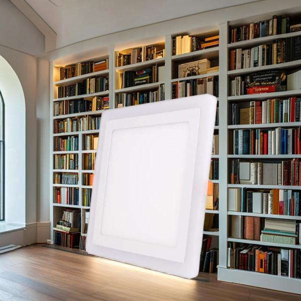 1200lm RGB LED Panel Light Square-Designed Modern Recessed Lamp with Aluminum Body