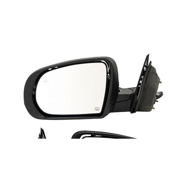 Jeep Cherokee Black Plastic Car Exterior Mirror Electronic Heating Defogging With LED Signal Lamp Indicator