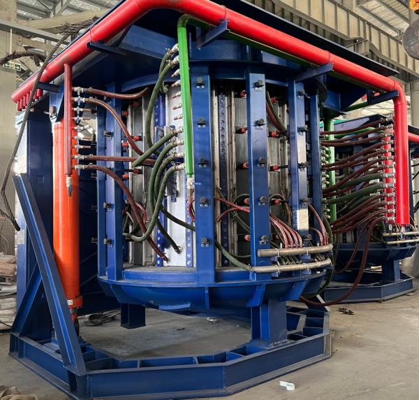 PID/Siemens a commandé le four à induction adapté aux besoins du client de fréquence intermédiaire avec la garantie de 1 an