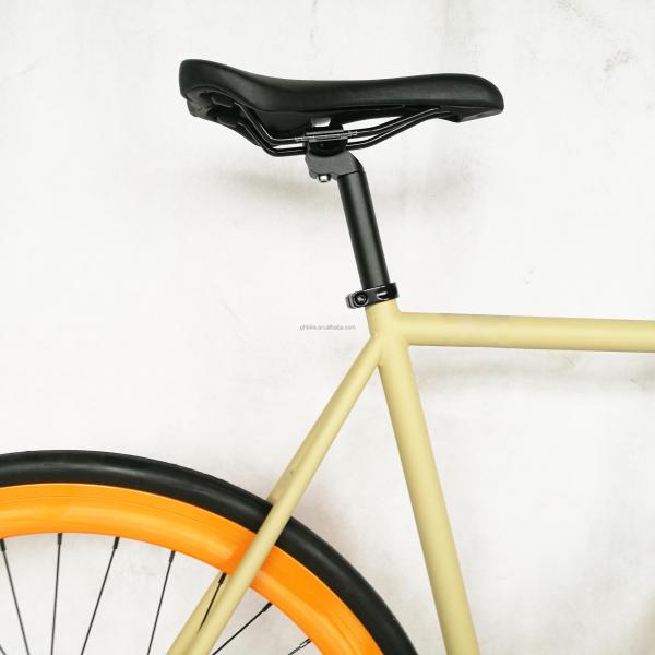 700C Hi-Ten Steel Frame Double Wall 43MM Aluminum RIM Single Speed Track Fixed Gear Bike