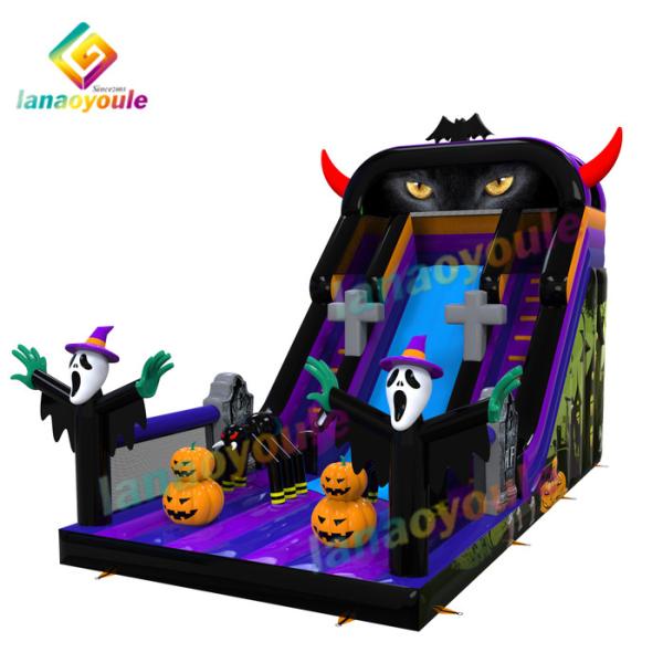 Halloween Inflatable Bouncer Slide Jumping Castles Slides Bouncer on Playground