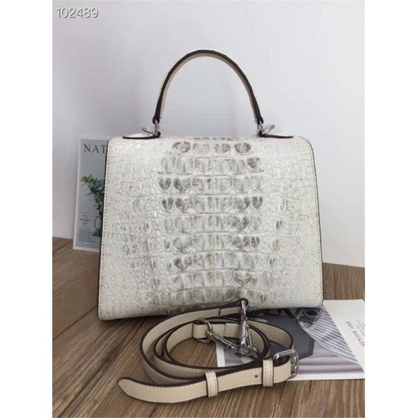 Fashion Genuine Crocodile Skin Lady Handbag Exotic Real True Alligator Leather Female Purse Women Three-way Shoulder Bag
