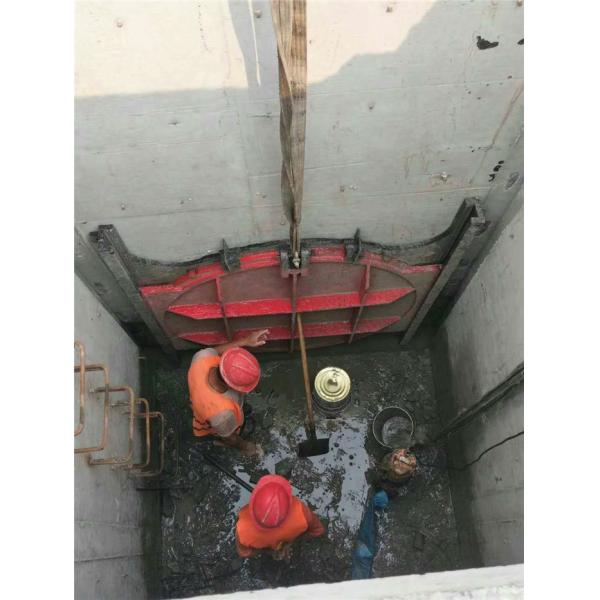 Steel Thimble Mounted Sluice Gate Round Shape For Rivers Sluices