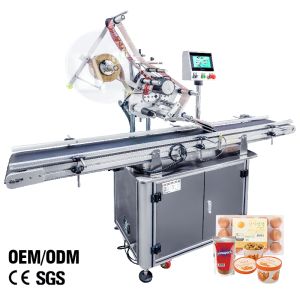 Semi Automatic RMA Flat Bottle Label Applicator Machine SS304