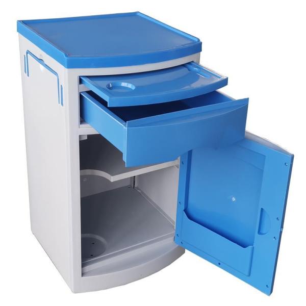 MN-BL001 Hospital Medical Storage Nightstand ABS Plastic Bedside Locker Cabinet Furniture for Hospitals