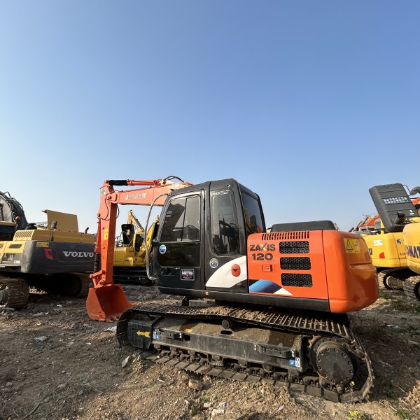 ZX120 Hydraulic Old Hitachi Mini Excavator 12Ton Crawler Heavy Machinery
