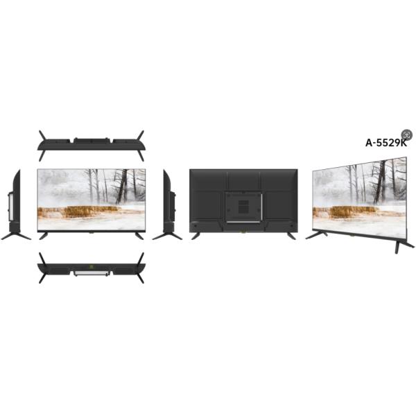 Téléviseur intelligent à LED Android 55 pouces épaisseur ultra-mince Smart TV sans cadre