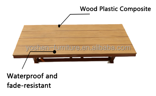 6 Seater Sturdy Aluminum Frame Oval Rattan Dining Table Outdoor for Hotel Resort Courtyard