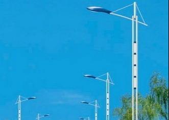 Painting Appearance Treatment 20 Feet Street Light Pole Durable Weather-Resistant