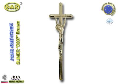 Cruz de Zamak e da decoração liga de zinco do caixão do crucifixo acessórios fúnebres D007 55*17cm
