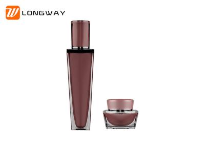 High End Round Cosmetic Bottles , Airless  Pump Container Bottle Non Leak