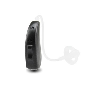 Mini aparelho auditivo digital recarregável prata OTC produtos de amplificação de som pessoal