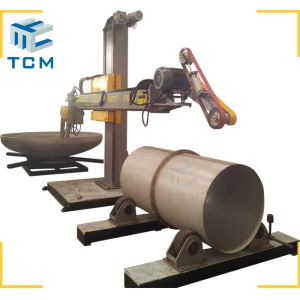 Stainless Steel shell and dish end polishing grinding machine automatic Polishing machine