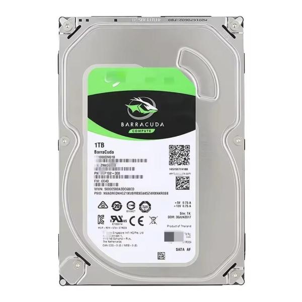 ST1000DM010 1TB 内部ハードドライブ HDD 3.5 インチ SATA 6 Gb/s 7200 RPM 64MB コンピュータ デスクトップPCおよび高速用のキャッシュ