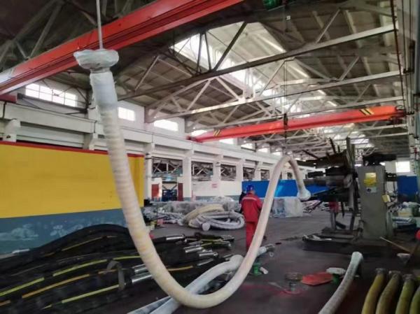 3900LB Flanged 3 1/2 ID High Pressure Coflexip Hose 5000 Psi Fire Retardant Hose For Oil Field API 16C