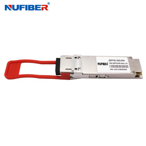 QSFP-100G-ELR4-Dual Rate 100G QSFP28 LAN WDM DML SMF 1310nm 20km LC with DDM Compatible for Cisco