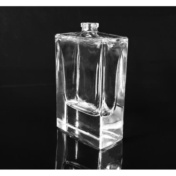 Clear High Cap Glass Aluminum Empty Perfume Spray Bottle 50ml