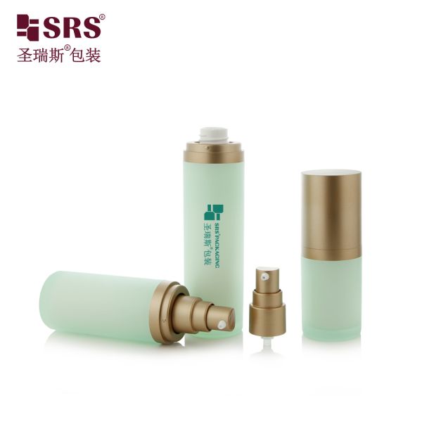 SRS-RS 15ml 30ml 50ml Empty Luxury High End Acrylic Lotion Pump Bottle Cosmetic Serum Packaging Wholesale