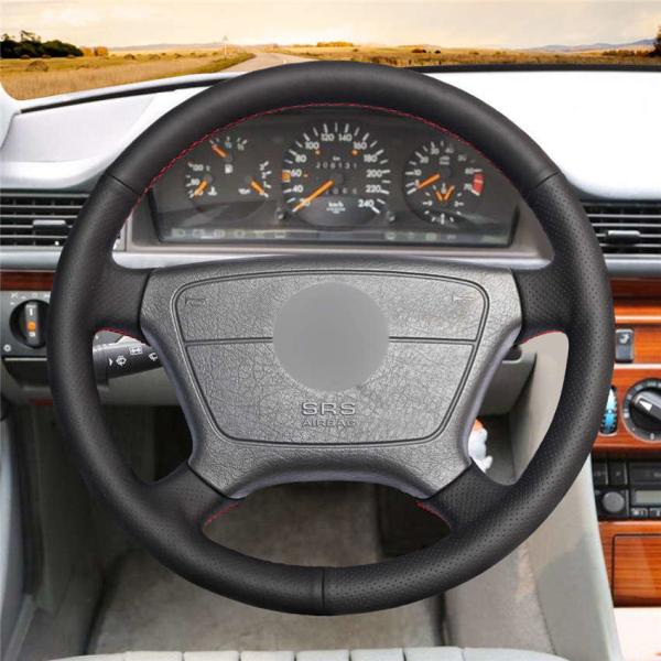 Artificial Leather Custom Hand Sew Steering Wheel Cover for Mercedes Benz W211 W246 W203 W204 W205 C117 C218 W212 X156 X204 AMG