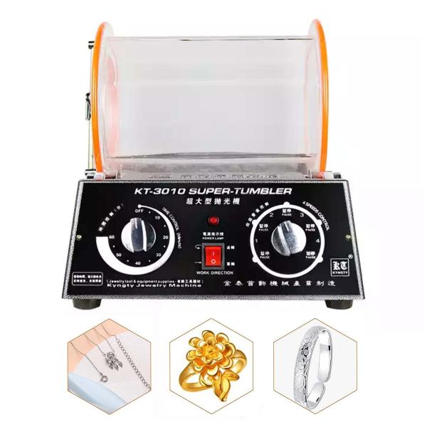 Rolling Drum Jewelry Polishing Machine 110V/220V Rotary Barrel Tumbling Machine
