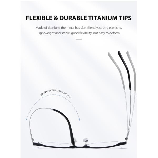 Взрослых Очкиes титана Mg Al винт чистых гибкий съемный
