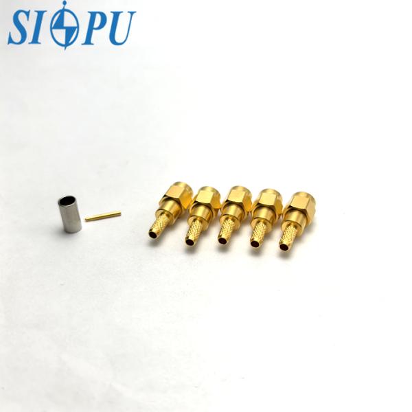 Connecteur coaxial RF SMA mâle pour câble SFF-50-2-2