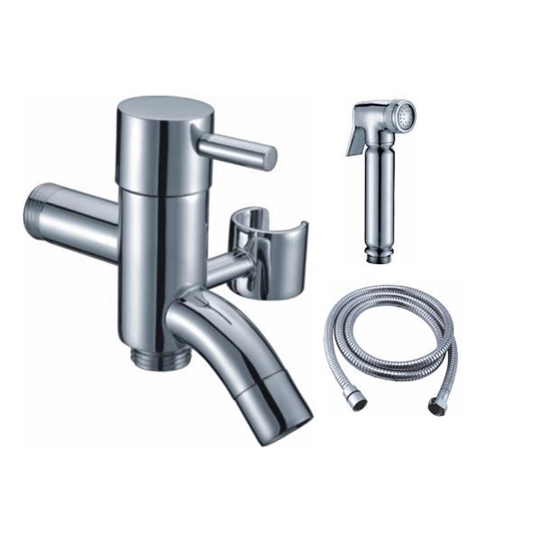 One Handle Brass Bathroom Water Tap With Brass Arabic Shower Set