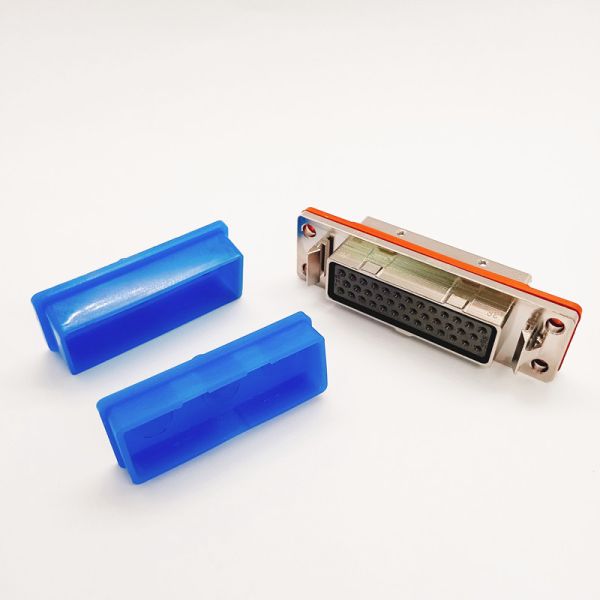 J7 Series 38 Pin Female Socket Rectangular Connector with Aluminum Body for PCB Applications