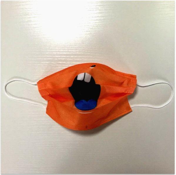 China supplier colorful funny disposable printed non woven surgical medical face mask mouth cover