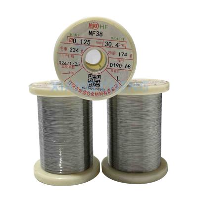 NF38 Ni50%-55% PTC Ni-Fe Alloy Wire for Overcurrent Protection and Effective Temperature Regulation Resistance 0.38
