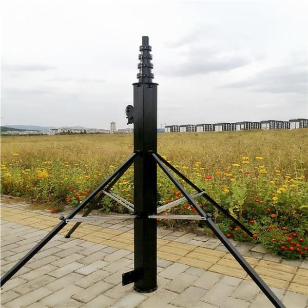 Mastro exterior Polo da fotografia aérea do mastro de 30Ft 9M Customized Aluminium Telescopic