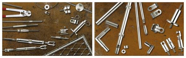 Flexible stainless steel cable mesh