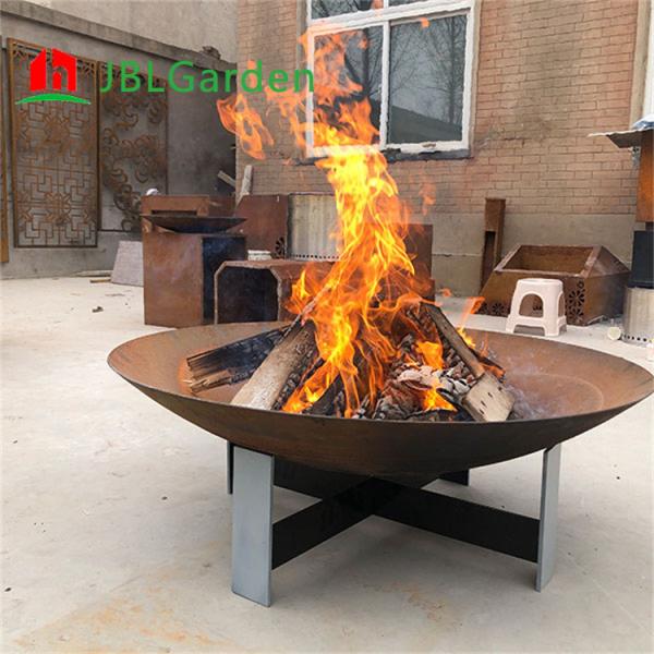 39,5 fogo de aço Pit Bowl Outdoor do metal do ferro fundido do OEM Corten