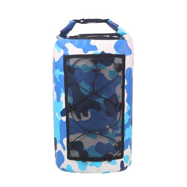 Camouflage PVC Waterproof Backpack , Wet Dry Separation Waterproof Dry Backpack