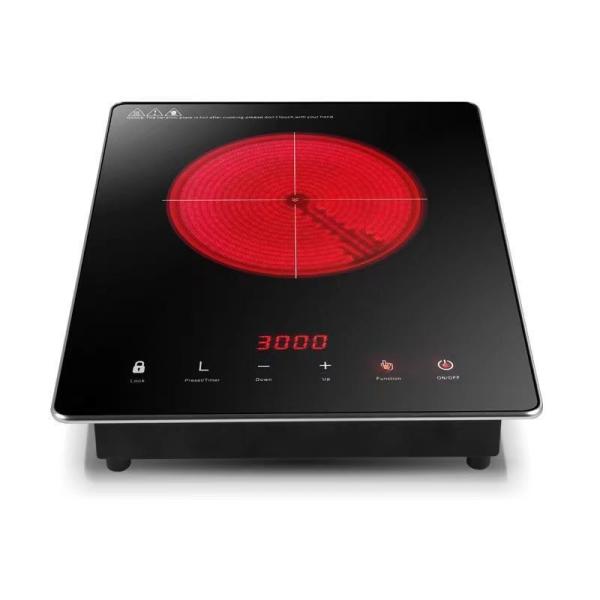 220V Square Commercial Induction Cooker 2000w with Piezoelectric Ceramic Ignition